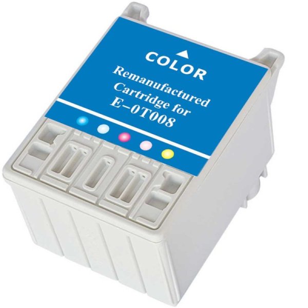 Remanufactured Epson T008 Color Ink Cartridge (T008201)