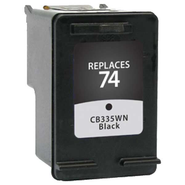 KLM Remanufactured HP 74 Black Ink Cartridge