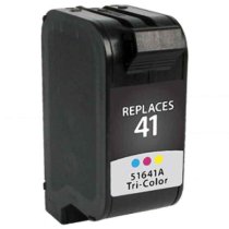 KLM Remanufactured HP 41 Tri-color Ink Cartridge (51641A)