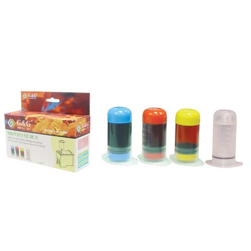 Universal Refill kit for Color Dell Inkjets Cartridges